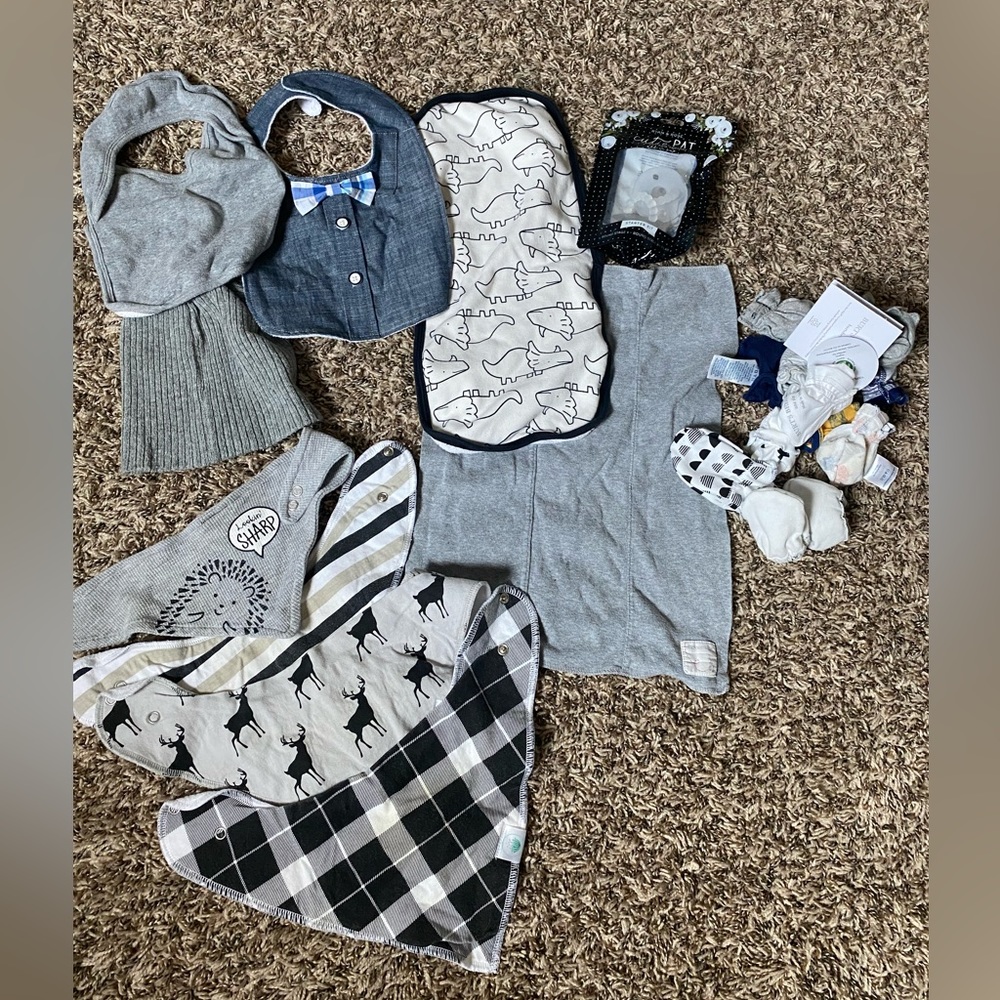 Assortment of gently used baby boy items